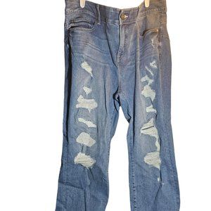 light denim, distressed jeans, Torrid, size 20